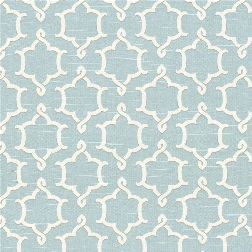Ruzzini Opal by Kasmir Designer Fabric 5089 100% Cotton USA 15,000 Wyzenbeek Double Rubs Horizontal: 6 6/8 inches and Vertical: 6 5/8 inches 54 - 55 - Swanky Fabrics -