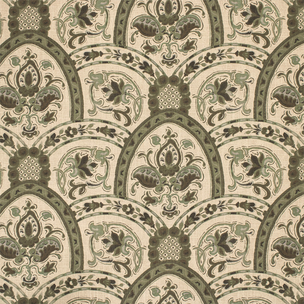 S7012 Hemlock by Greenhouse Designer Fabric - 55% Linen, 45% Cotton USA 20000 27" H, 14" V 56" - Swanky Fabrics -