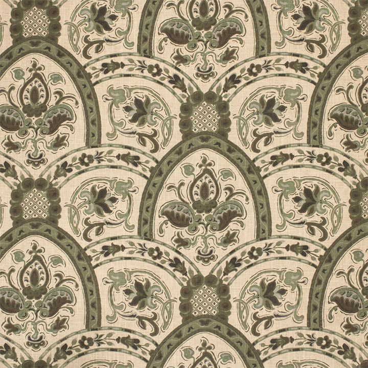 S7012 Hemlock by Greenhouse Designer Fabric - 55% Linen, 45% Cotton USA 20000 27" H, 14" V 56" - Swanky Fabrics -