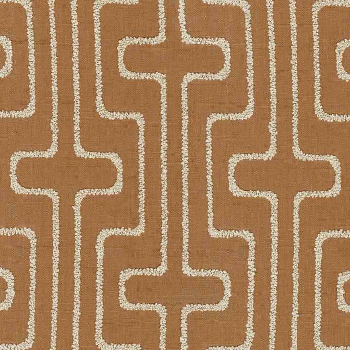 S7037 Vicuna by Greenhouse Designer Fabric - 100% Polyester India 55000 9" H, 8.75" V 53" - Swanky Fabrics -