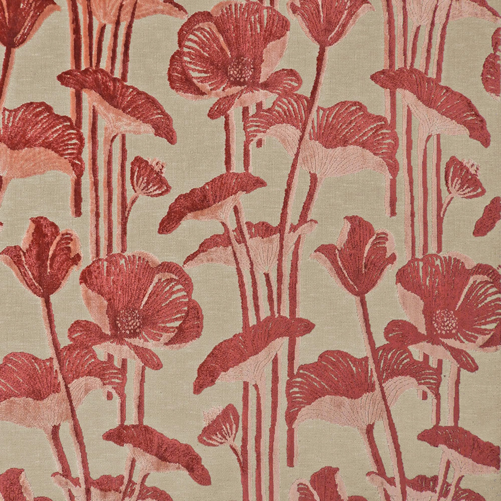 S7041 Blossom by Greenhouse Designer Fabric - 43% Polyester, 41% Viscose, 16% Cotton India 25000 22" H, 13.75" V 54" - Swanky Fabrics -