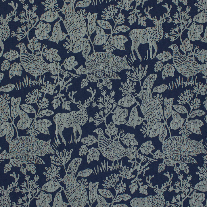 S7076 Indigo by Greenhouse Designer Fabric - 73.88% Cotton, 26.12% Polyester USA 33000 29" H, 26.125" V 57" - Swanky Fabrics -