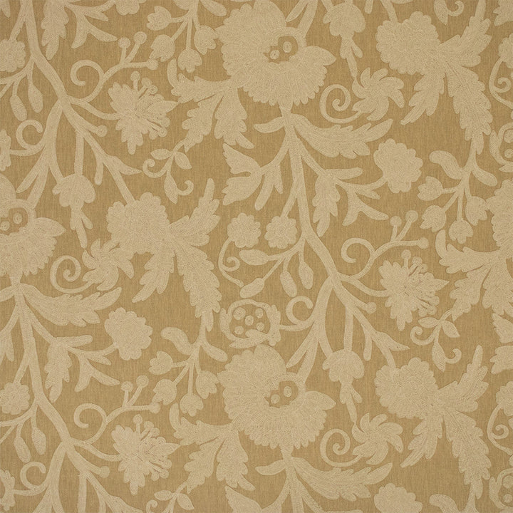 S7151 Tussah by Greenhouse Designer Fabric - 66% Polyester, 23% Cotton, 11% Linen (Embroidery: 60% Polyester, 25% Cotton, 15% Linen) India 9000 17" H, 26.5" V 54" - Swanky Fabrics -