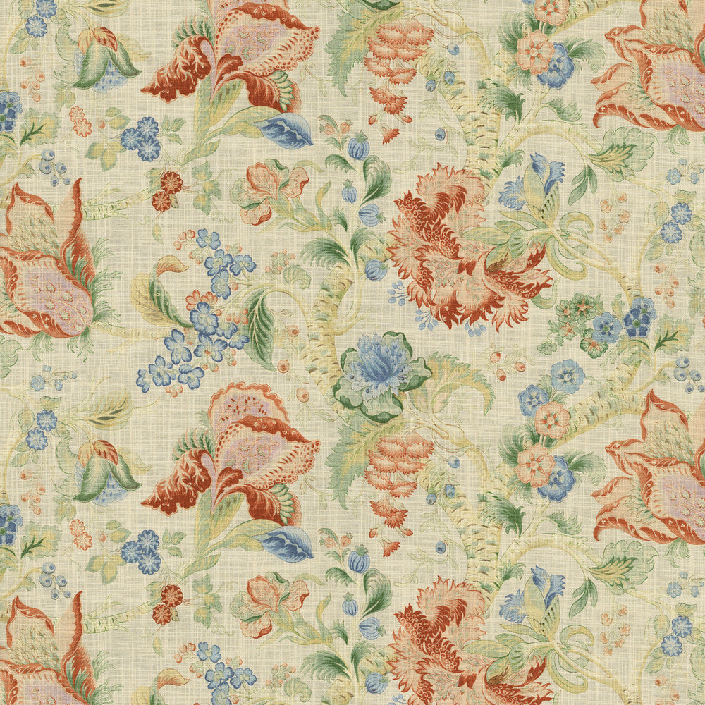S7190 Salmon by Greenhouse Designer Fabric - 100% Cotton China 15000 27" H, 18" V 54" - Swanky Fabrics -