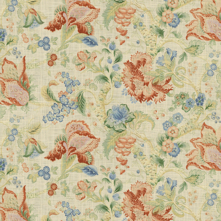 S7190 Salmon by Greenhouse Designer Fabric - 100% Cotton China 15000 27" H, 18" V 54" - Swanky Fabrics -