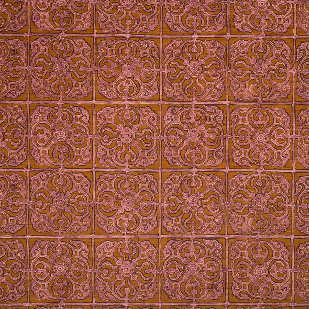 S7267 Mosto Cotto by Greenhouse Designer Fabric - 100% Polyester China 45000 27" H, 11.15" V 55" - Swanky Fabrics -
