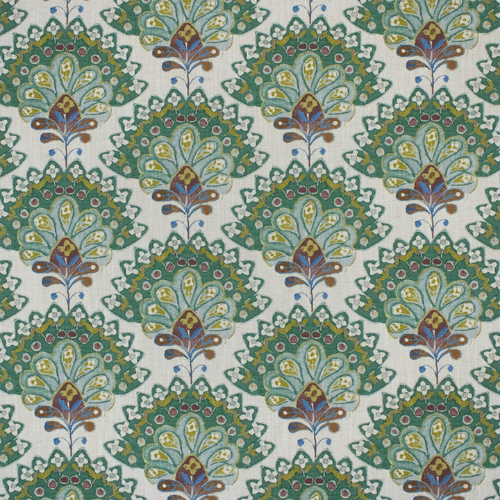S7302 Pesto by Greenhouse Designer Fabric - 96% Polyester, 4% Linen India 50000 13.62" H, 8.25" V 54" - Swanky Fabrics -