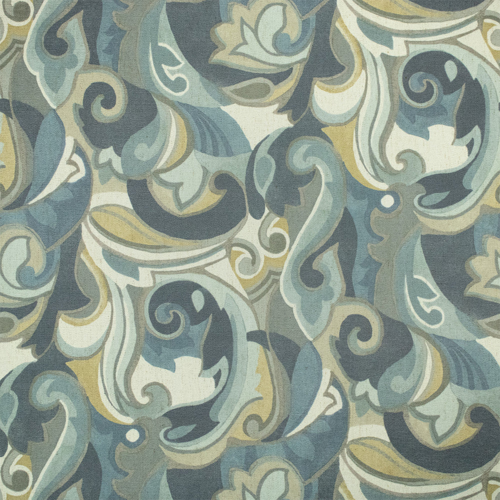 S7321 Vapor by Greenhouse Designer Fabric - 96% Polyester, 4% Linen China 15000 13.5" H, 25.25" V 55" - Swanky Fabrics -
