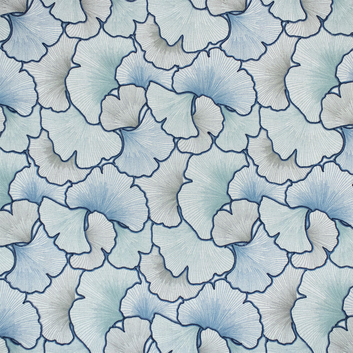 S7323 Prussian by Greenhouse Designer Fabric - 85% Polyester, 15% Linen (Embroidery: 100% Viscose) India 9000 18.25" H, 18.25" V 54" - Swanky Fabrics -