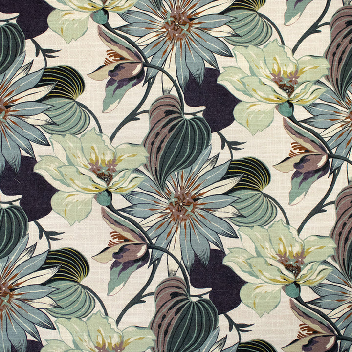 S7336 Nocturne by Greenhouse Designer Fabric - 75% Cotton, 25% Linen Pakistan DRAPERY 27" H, 13.5" V 55" - Swanky Fabrics -