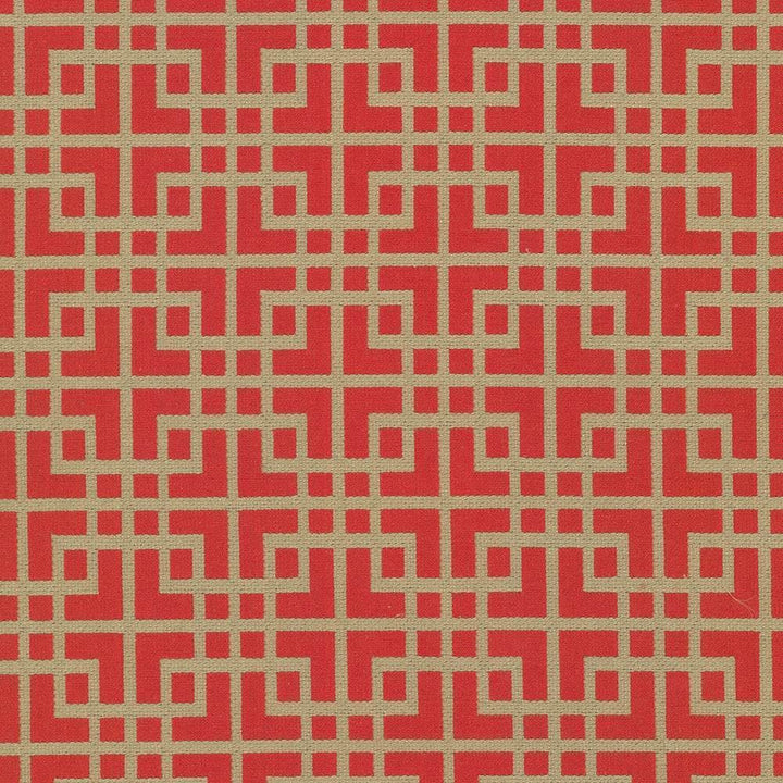 Sakura Fret Firecracker by Kasmir Designer Fabric See sample 70% Cotton
30% Polyester
 CHINA 16,000 Wyzenbeek Double Rubs </p><p>Repeat: Horizontal: 2 6/8 inches and Vertical: 3 1/8 inches 54 - Swanky Fabrics -