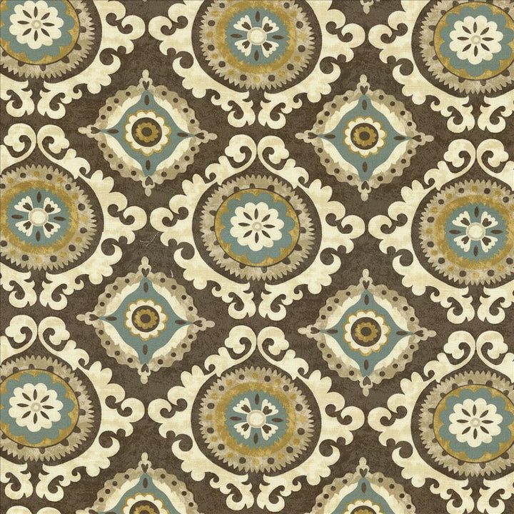 San Mateo Moonstone by Kasmir Designer Fabric 5078 100% Cotton
 PAKISTAN </p><p>Repeat: Horizontal: 27 inches and Vertical: 25 2/8 inches 54 - 55 - Swanky Fabrics -