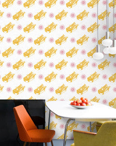 Mind the Gap Wallpaper Mind The Gap   SARDINES Yellow Premium   (WP20010)