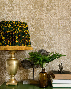 Mind the Gap Wallpaper Mind The Gap   SARKOZI EMBROIDERY Taupe   (WP30028)