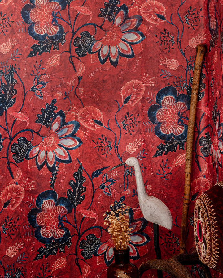 Mind The Gap Wallpaper SAXON TAPESTRY Wallpaper (WP20547) | WP20547 | TRANSYLVANIAN ROOTS | 3 rolls x 20.5 x 118.1 in | 0.52m / 20.5in | 3m / 118in | 4.65mp | 84.5cm / 33.2in | Blue, Red, Taupe | Textured Matte | Paste the wall | 3-rolls in a box | Fabric Carolina | https://www.fabriccarolina.com/
