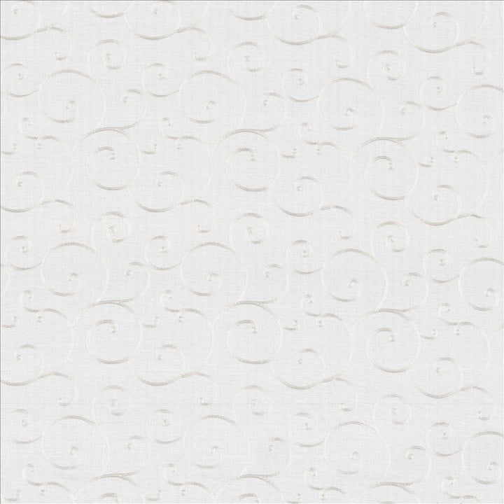 Scrolltop Snow  by Kasmir Designer Fabric 5077 100% Polyester
Embroidery
100% Polyester
 CHINA Not Tested Horizontal: 9 4/8 inches and Vertical: 11 6/8 inches 45  - Swanky Fabrics -