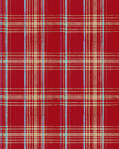 Mind the Gap Wallpaper Mind The Gap   SEAPORT PLAID Red   (WP30066)