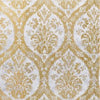 Thibaut Wallpaper CORDOBA DAMASK - Metallic Gold and Silver