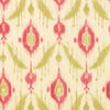 Thibaut Wallpaper ISLAND IKAT - Pink and Green