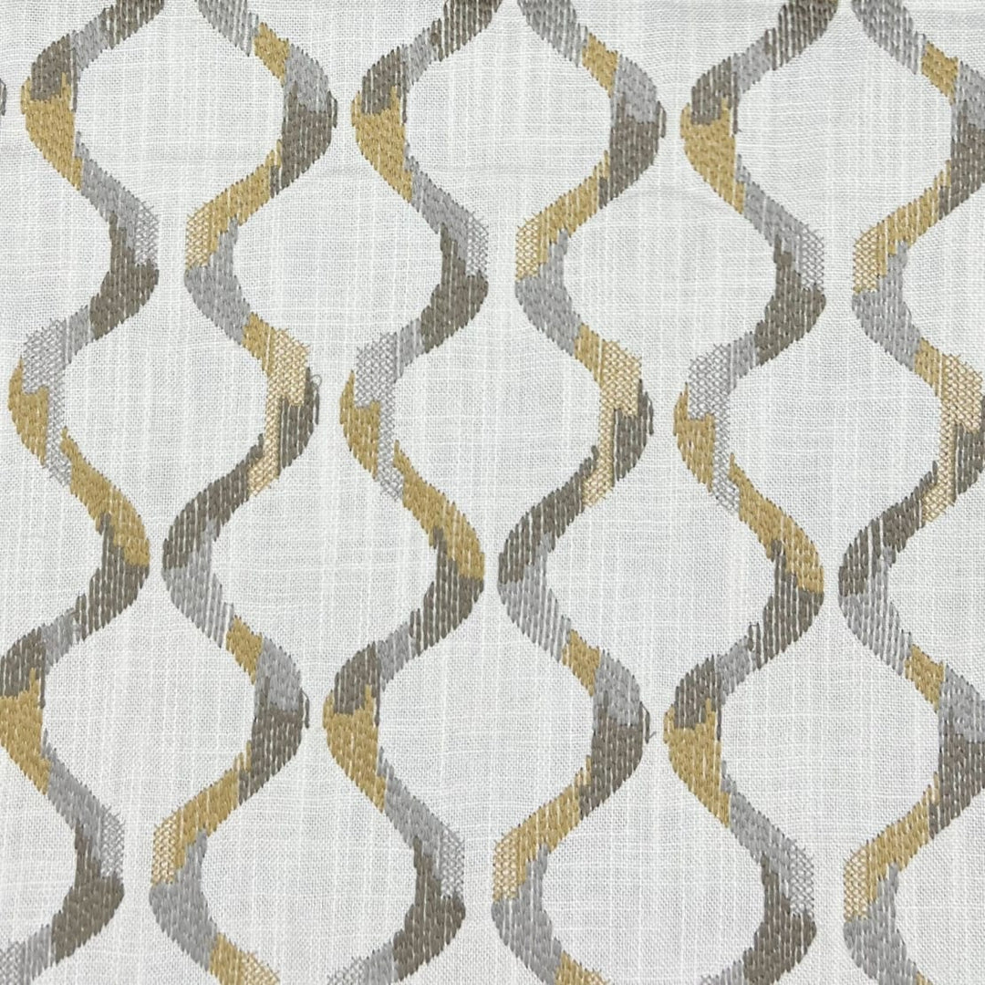 Sezincote Riverbend Ogee Alloy by Europatex Designer Fabric