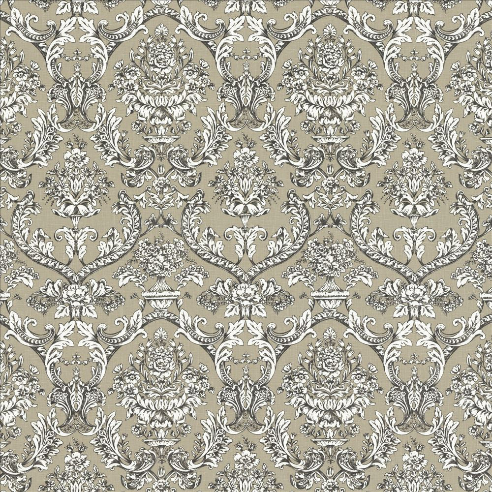 Shallows Grey by Kasmir Designer Fabric See sample 92% Ramie
8% Cotton
 FRANCE 10,000 Martindale Cycles </p><p>Repeat: Horizontal: 13 6/8 inches and Vertical: 24 6/8 inches 59 - Swanky Fabrics -