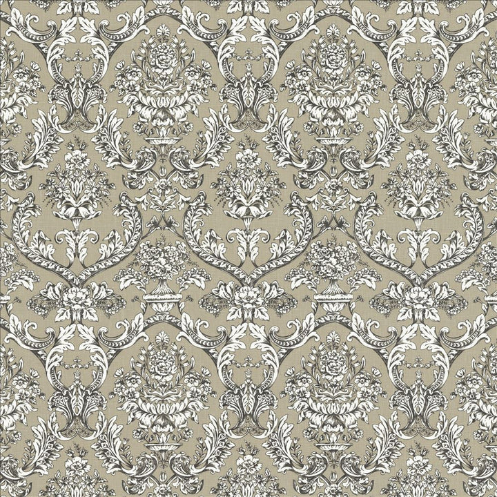 Shallows Grey by Kasmir Designer Fabric See sample 92% Ramie
8% Cotton
 FRANCE 10,000 Martindale Cycles </p><p>Repeat: Horizontal: 13 6/8 inches and Vertical: 24 6/8 inches 59 - Swanky Fabrics -