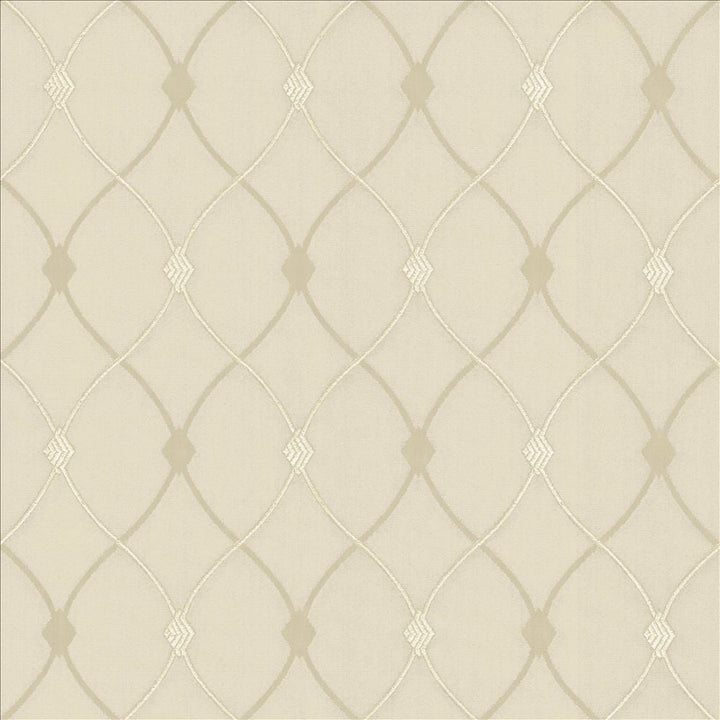 Slipper Trellis Bone by Kasmir Designer Fabric 5110 100% Polyester
 INDIA 30,000 Wyzenbeek Double Rubs </p><p>Repeat: Horizontal: 3 1/8 inches and Vertical: 5 1/8 inches 56 - Swanky Fabrics -