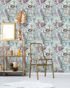 Mind the Gap Wallpaper Mind The Gap   GARDEN OF EDEN Aquamarine   (WP20325)