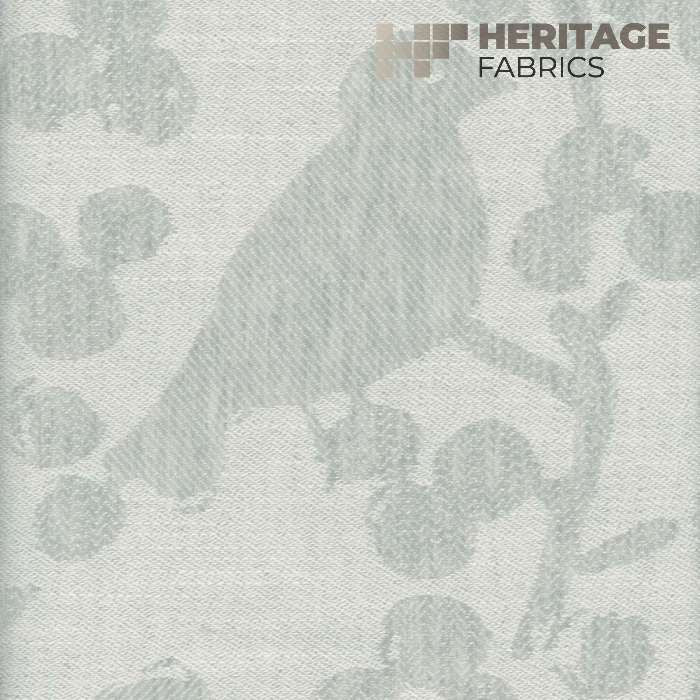 Songbird Morning by Heritage Designer Fabric - 91% Poly +5% Cotton +4% Linnen India 15,000 Horizontal: 12.5" and Vertical: 16" 54" - Swanky Fabrics -