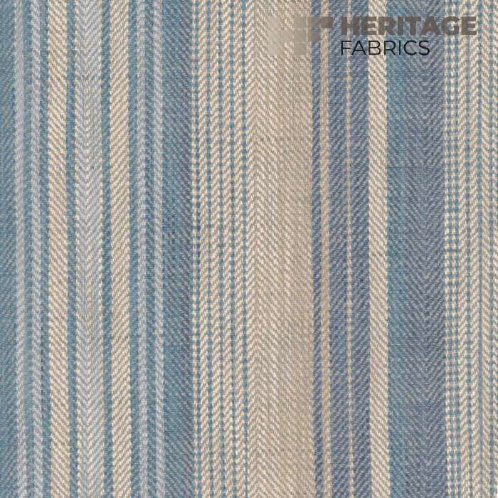 Sonoma Stripe Denim by Heritage Fabric - 100% Polyester India 33,000 Horizontal: 13.5" and Vertical: N/A 54" - Fabric Carolina -
