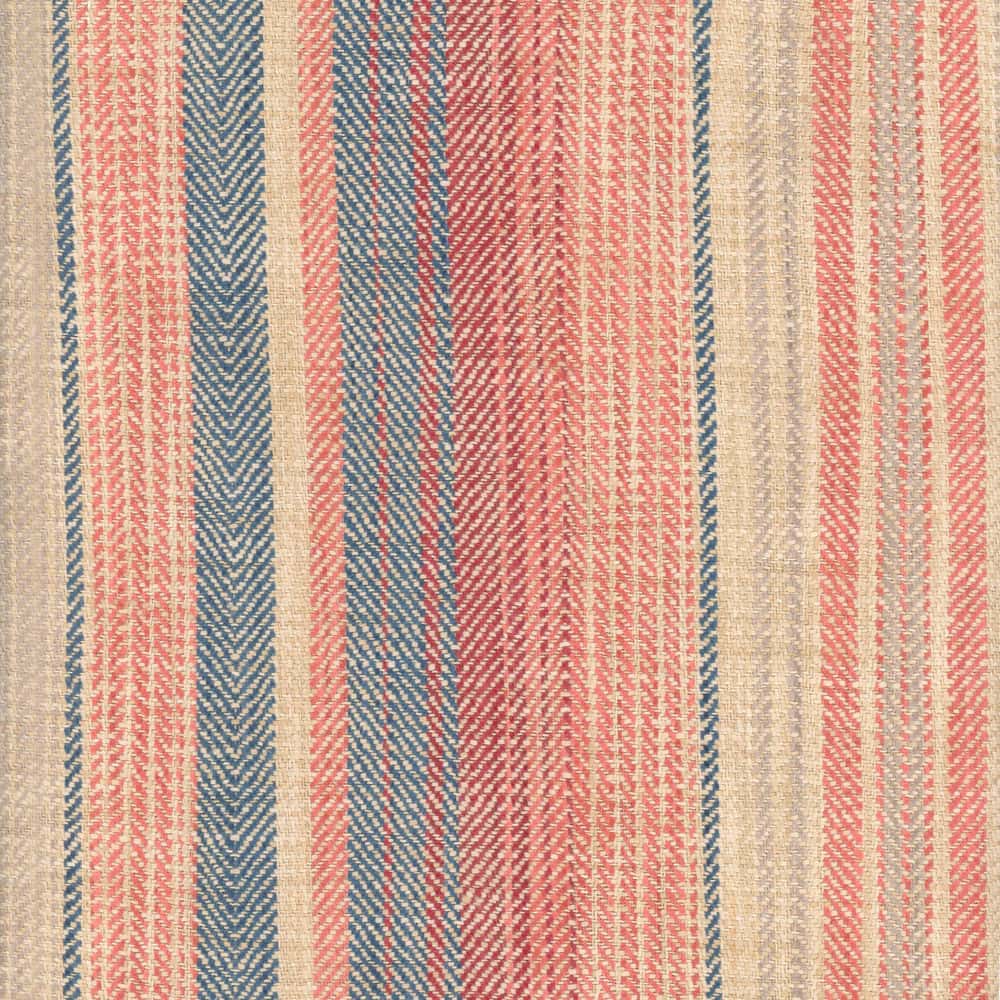 Roth & Tompkins Fabric Sonoma Stripe Henna Blue