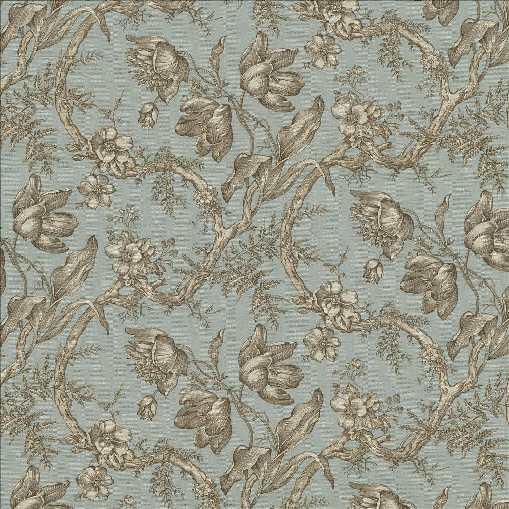 Southwood Aqua by Kasmir Designer Fabric 5082 89% Cotton
11% Rayon
 USA </p><p>Repeat: Horizontal: 27 inches and Vertical: 18 inches 54 - Swanky Fabrics -