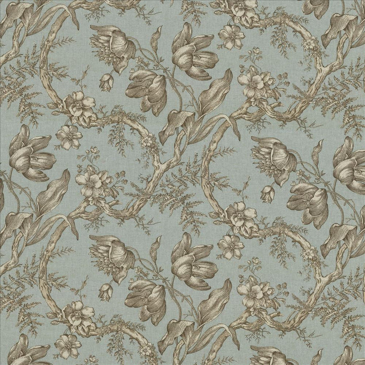 Southwood Aqua  by Kasmir Designer Fabric 5082 89% Cotton
11% Rayon
 USA 15,000 Wyzenbeek Double Rubs Horizontal: 27 inches and Vertical: 18 inches 54  - Swanky Fabrics -