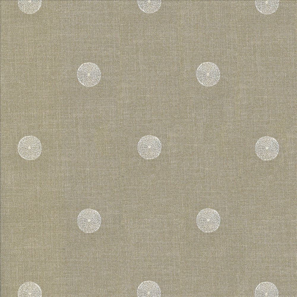 Spot The Dots Limestone by Kasmir Designer Fabric 1437 100% Polyester
Embroidery
100% Rayon
 INDIA </p><p>Repeat: Horizontal: 5 inches and Vertical: 4 2/8 inches 51 - 55 - Swanky Fabrics -