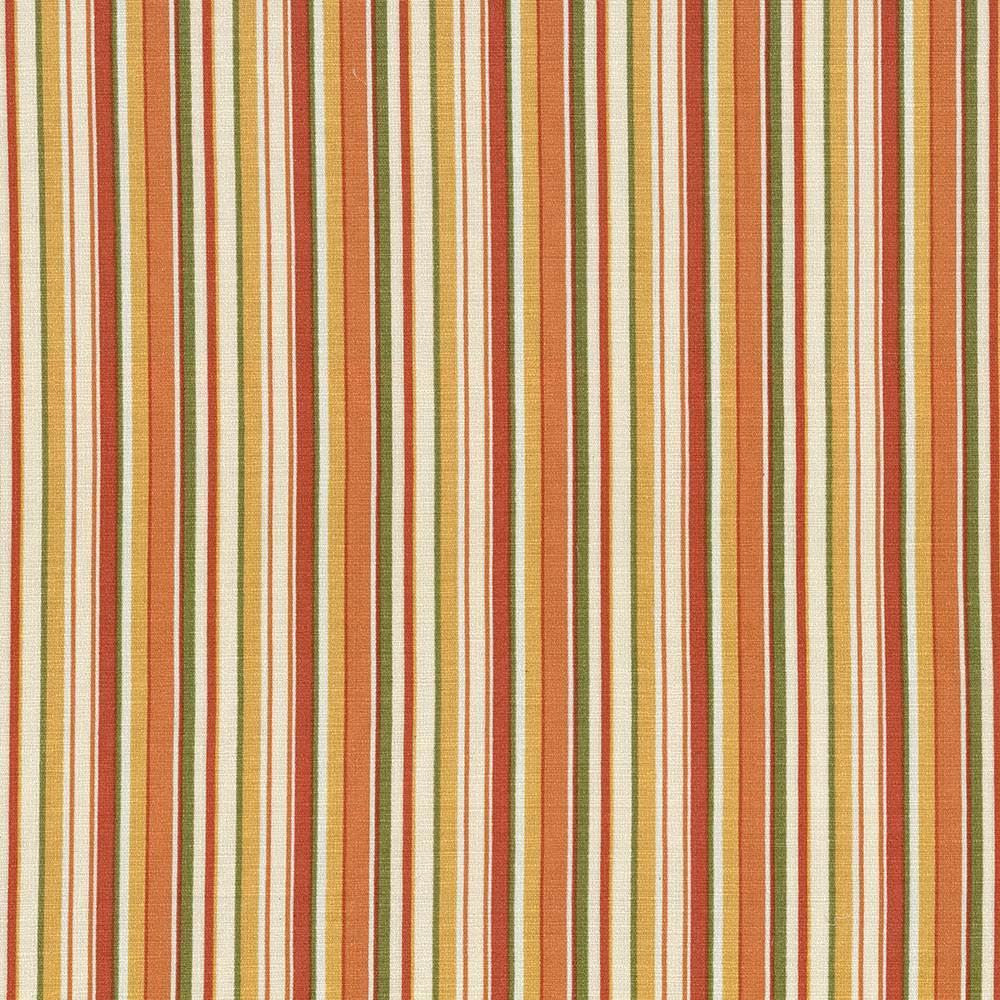 Spring Stripe Apricot by Kasmir Designer Fabric 5017 100% Cotton PAKISTAN 15,000 Wyzenbeek Double Rubs Horizontal: 5 inches and Vertical: 0 Inches 54 - 55 - Swanky Fabrics -