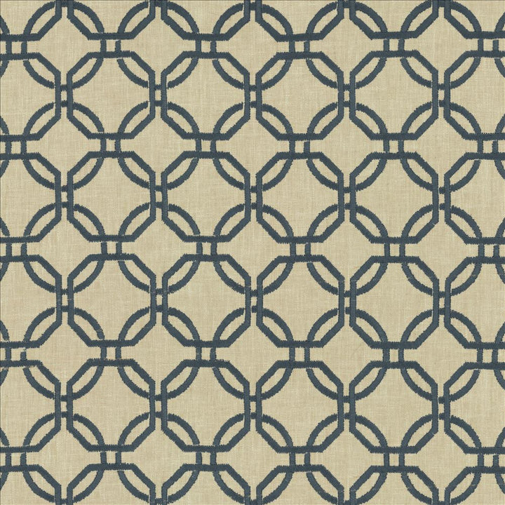 Squircle Navy by Kasmir Designer Fabric 1456 40% Viscose
30% Cotton
30% Polyester
 INDIA </p><p>Repeat: Horizontal: 3 2/8 inches and Vertical: 3 1/8 inches 54 - Swanky Fabrics -
