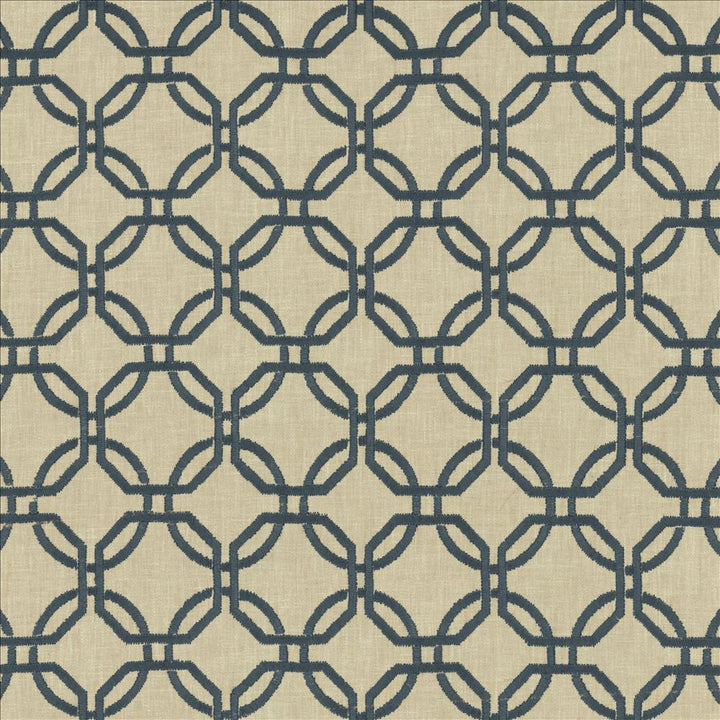 Squircle Navy by Kasmir Designer Fabric 1456 40% Viscose
30% Cotton
30% Polyester
 INDIA 50,000 Wyzenbeek Double Rubs </p><p>Repeat: Horizontal: 3 2/8 inches and Vertical: 3 1/8 inches 54 - Swanky Fabrics -