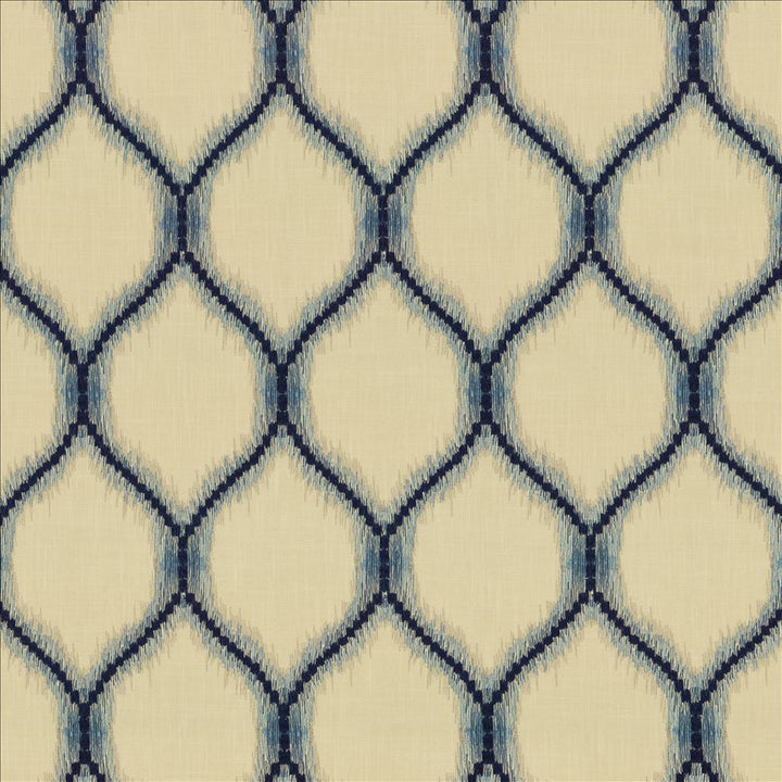 Static Ocean by Kasmir Designer Fabric 5156 52% Polyester
48% Cotton
 INDIA Not Tested </p><p>Repeat: Horizontal: 6 7/8 inches and Vertical: 12 inches 54 - Swanky Fabrics -