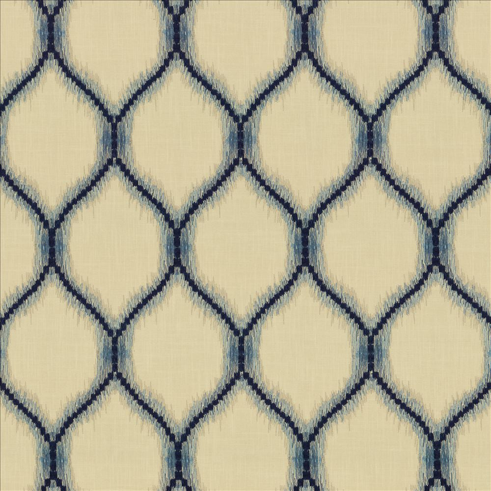 Static Ocean by Kasmir Designer Fabric 5156 52% Polyester
48% Cotton
 INDIA </p><p>Repeat: Horizontal: 6 7/8 inches and Vertical: 12 inches 54 - Swanky Fabrics -