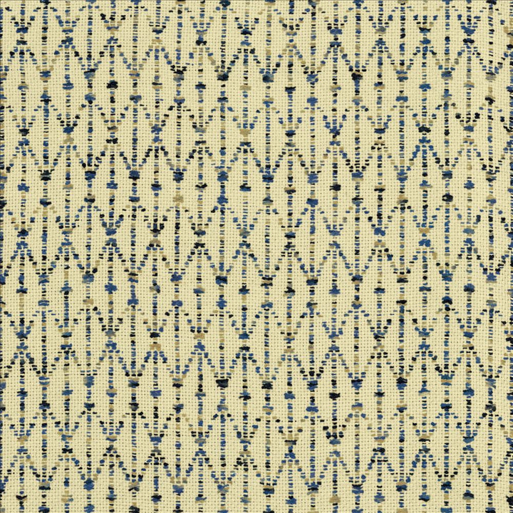 Stitch Lapis by Kasmir Designer Fabric 5154 63% Cotton 37% Polyester INDIA 51,000 Wyzenbeek Double Rubs Horizontal: 1 4/8 inches and Vertical: 3 4/8 inches 54 - Swanky Fabrics -