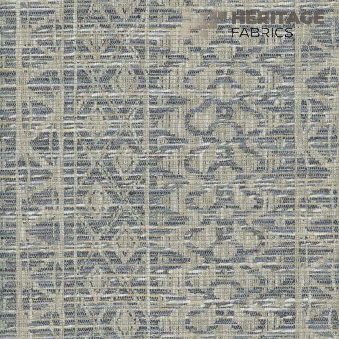 Stonehedge Denim by Heritage Designer Fabric - 76% Polyester 24% Cotton India 9,000 Horizontal: 7.25" and Vertical: 6" 54" - Swanky Fabrics -