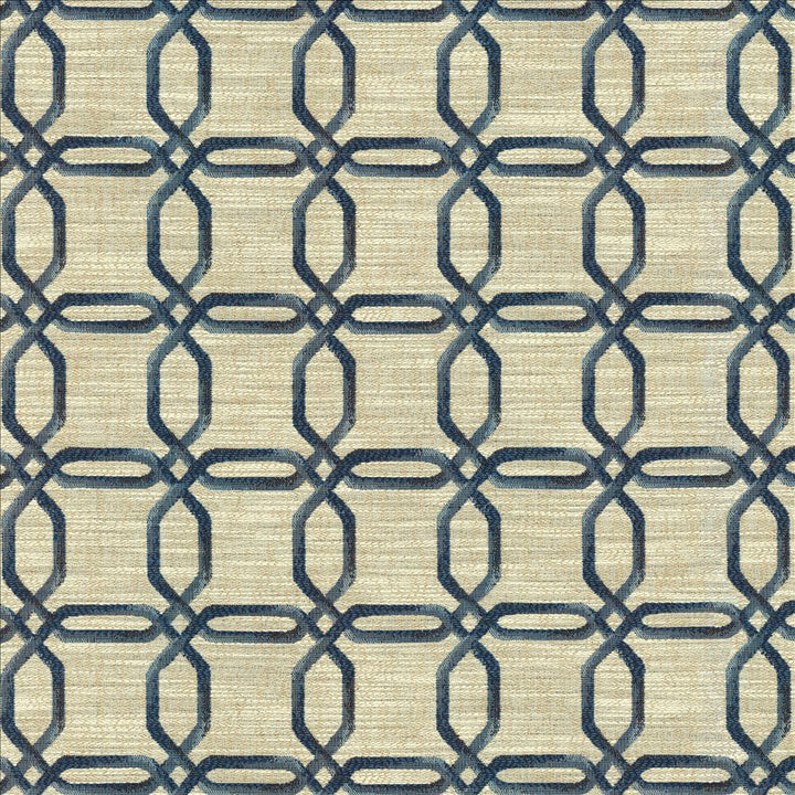 Sugarcane Blue Jay by Kasmir Designer Fabric 5145 100% Polyester
 CHINA </p><p>Repeat: Horizontal: 3 4/8 inches and Vertical: 3 2/8 inches 54 - Swanky Fabrics -