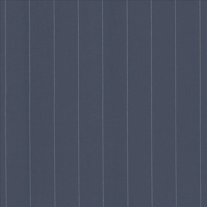 Suiting Stripe Blue by Kasmir Designer Fabric See sample 100% Cotton
 CHINA 60,000 Wyzenbeek Double Rubs </p><p>Repeat: Horizontal: 1 7/8 inches and Vertical: N/A 54 - Swanky Fabrics -