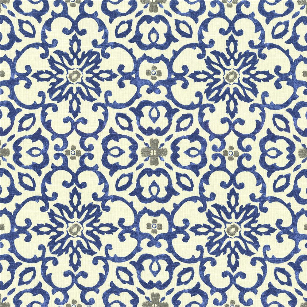 Summerlyn Azure  by Kasmir Designer Fabric 5081 100% Cotton
 USA 15,000 Wyzenbeek Double Rubs Horizontal: 9 inches and Vertical: 9 inches 54  - Swanky Fabrics -