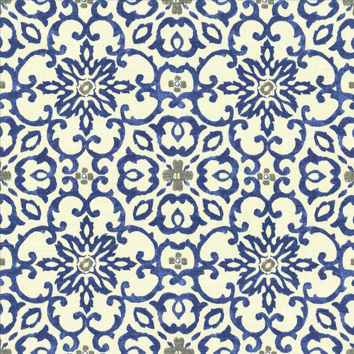 Summerlyn Azure by Kasmir Designer Fabric 5081 100% Cotton
 USA </p><p>Repeat: Horizontal: 9 inches and Vertical: 9 inches 54 - Swanky Fabrics -
