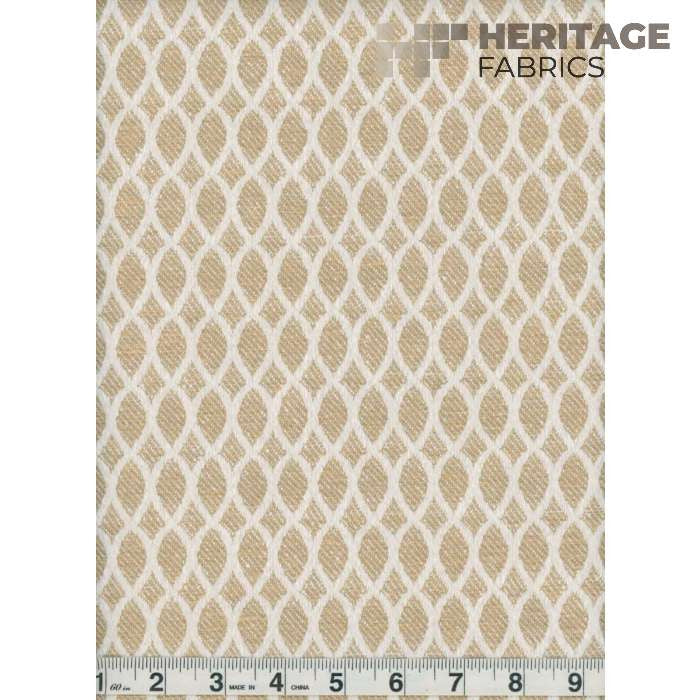 Summit Dijon by Heritage Designer Fabric - 53% Poly + 47% Cotton India 100,000 Horizontal: 0.75" and Vertical: 2.25" 54" - Swanky Fabrics -
