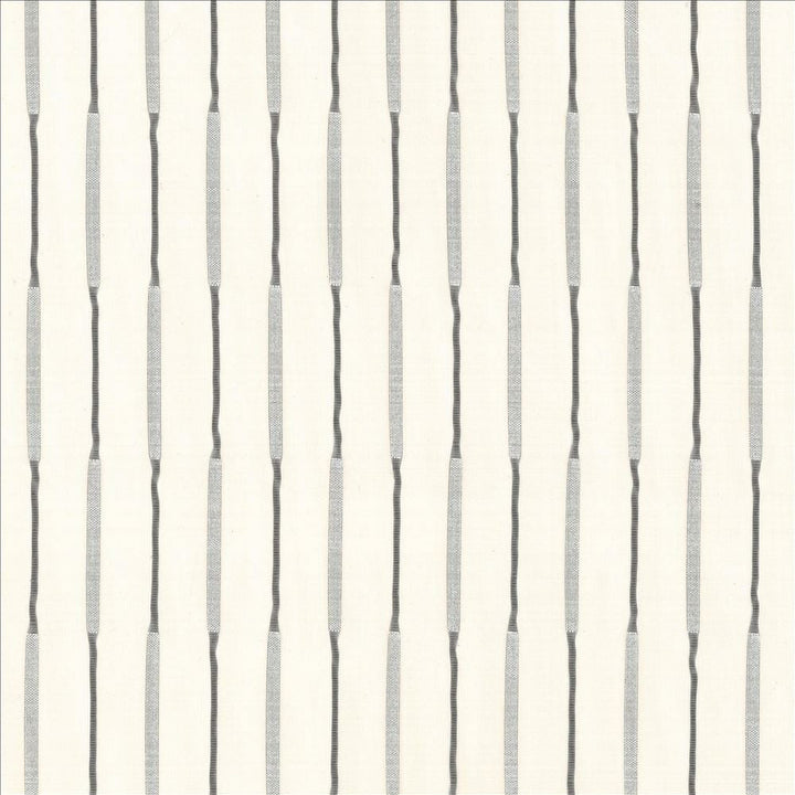 Swizzle Silver by Kasmir Designer Fabric 5076 100% Polyester
 CHINA Not Tested </p><p>Repeat: Horizontal: 1 inches and Vertical: 3 inches 118 - Swanky Fabrics -