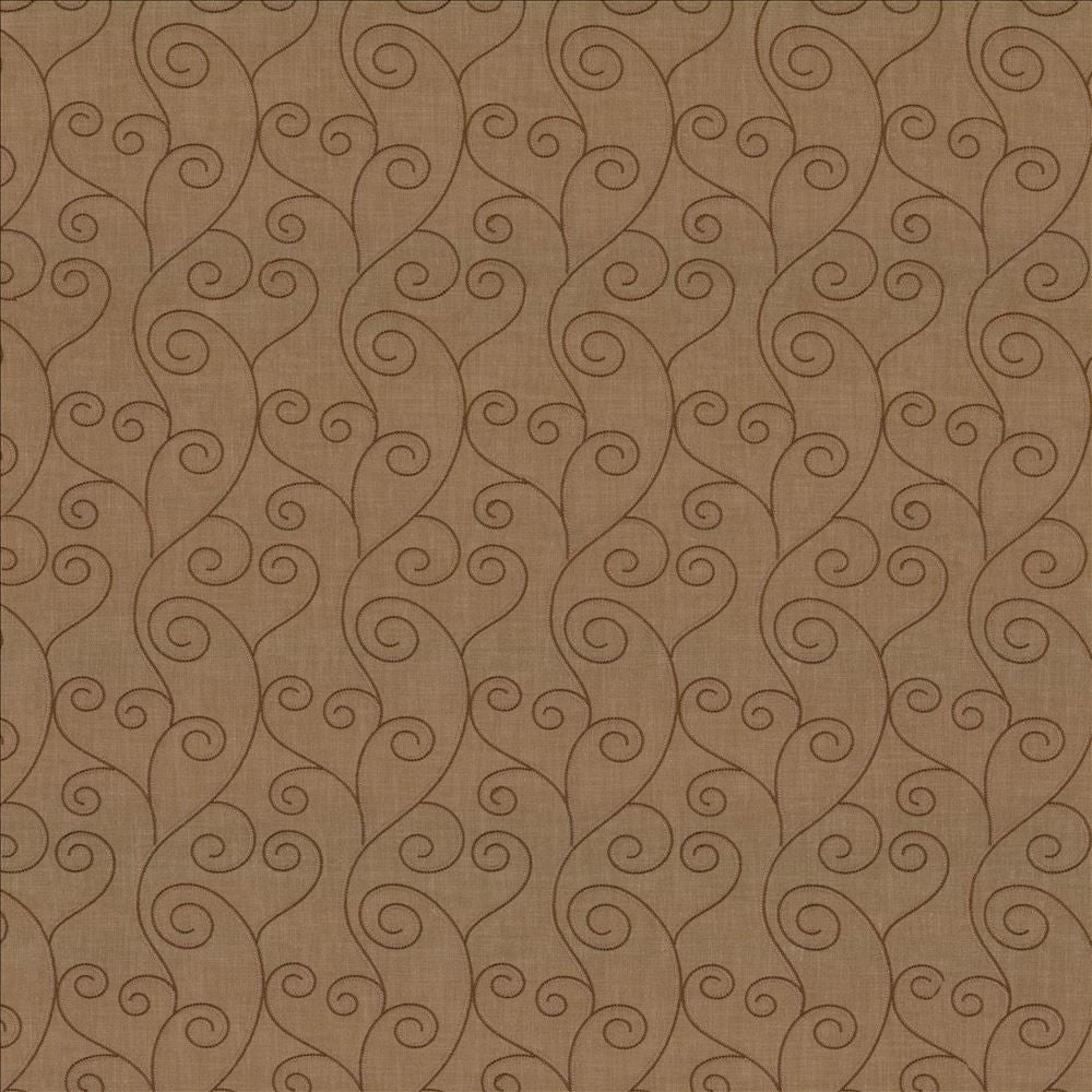 Swoop Cappuccino by Kasmir Designer Fabric See sample 80% Polyester
20% Viscose
Embroidery
100% Polyester
 INDIA Not Tested </p><p>Repeat: Horizontal: 6 4/8 inches and Vertical: 9 4/8 inches 55 - Swanky Fabrics -