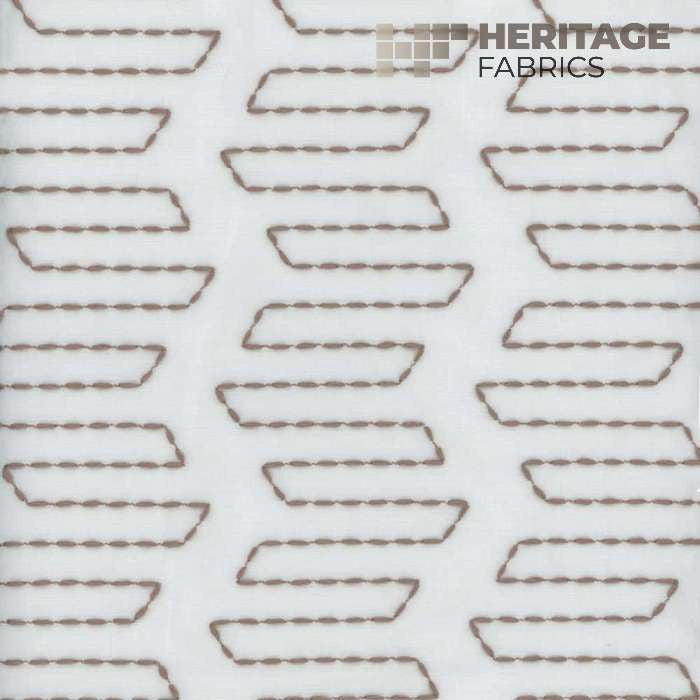 Sydney Dark Linen by Heritage Designer Fabric - 100% Polyester Turkey Horizontal: 3.25" and Vertical: 3.25" 54" - Swanky Fabrics -