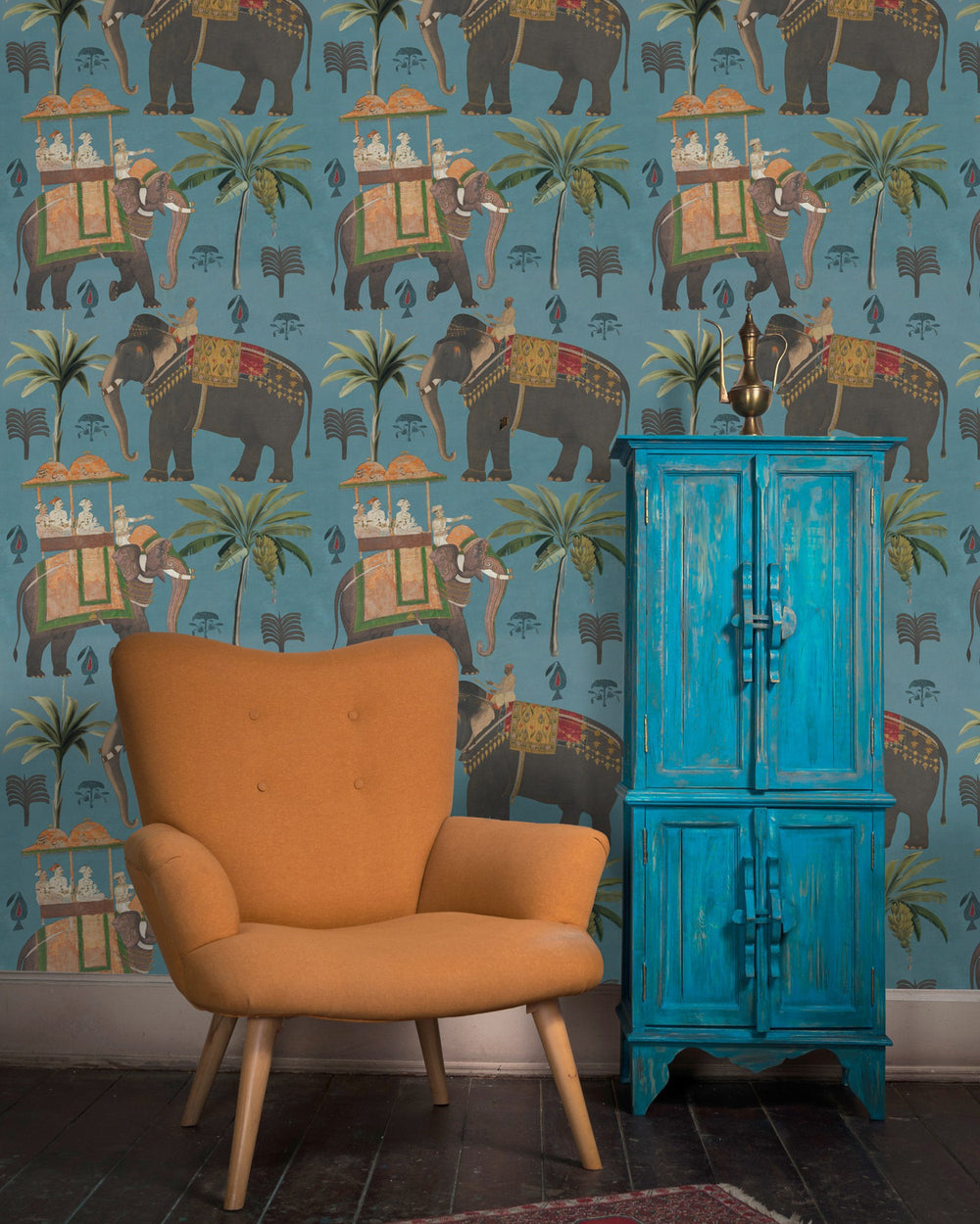 The Procession Blue wallpaper by Mind the Gap (WP20170), view 2